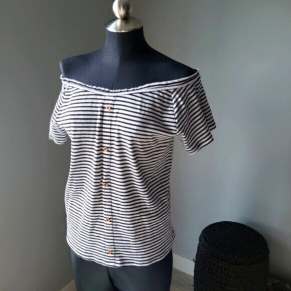 Old Navy Cotton stripe Shirt Sz L - Picture 6 of 6